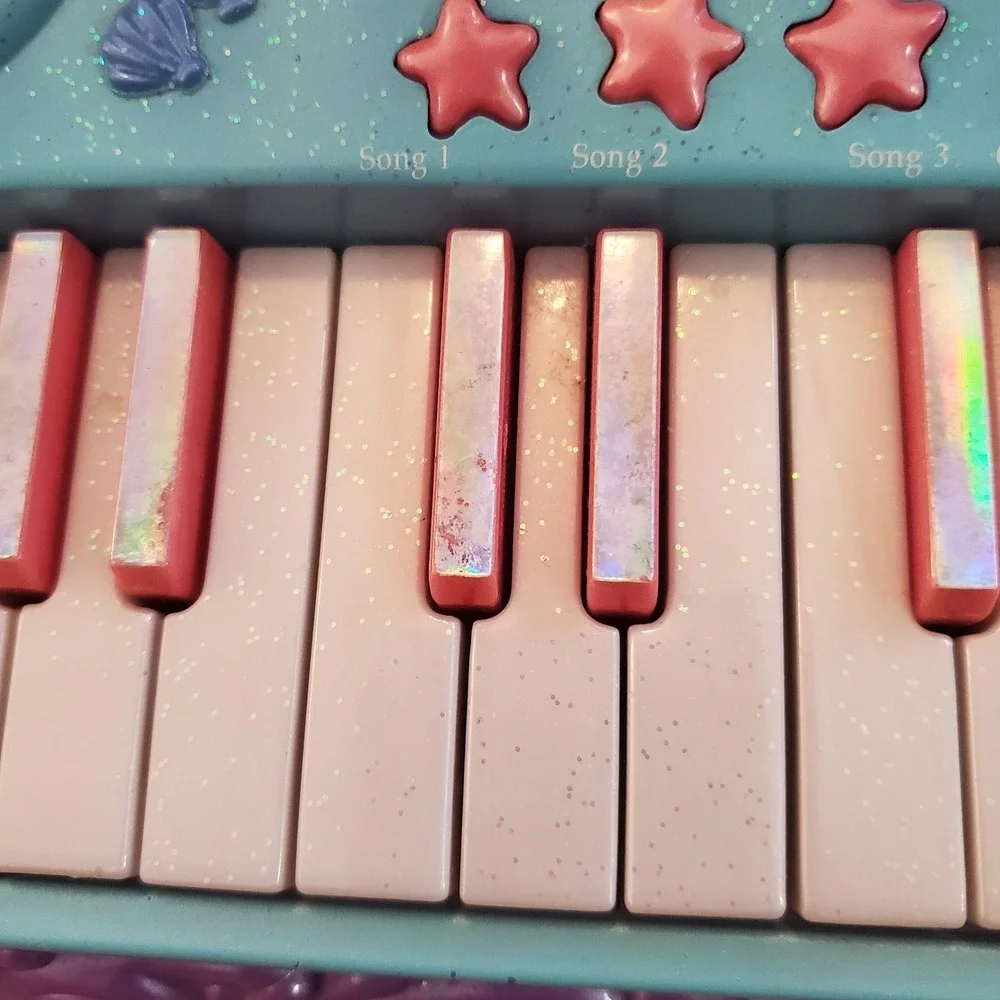 VTG Disney Little Mermaid Keyboard Toy Quest Play Along READ